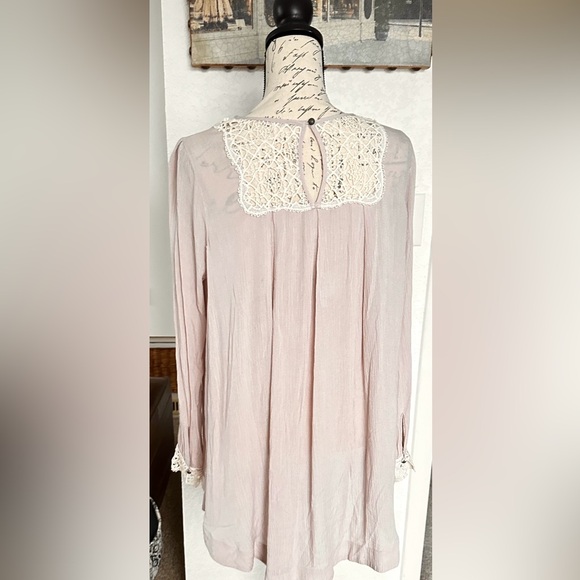 Lacy Gauze Womens Top Free People Small Loose Fit - Picture 8 of 15